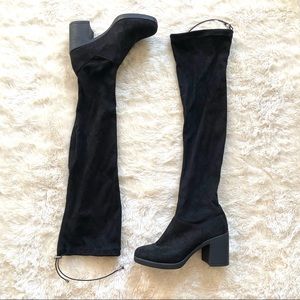 Knee Chunky Heeled Boot | Poshmark